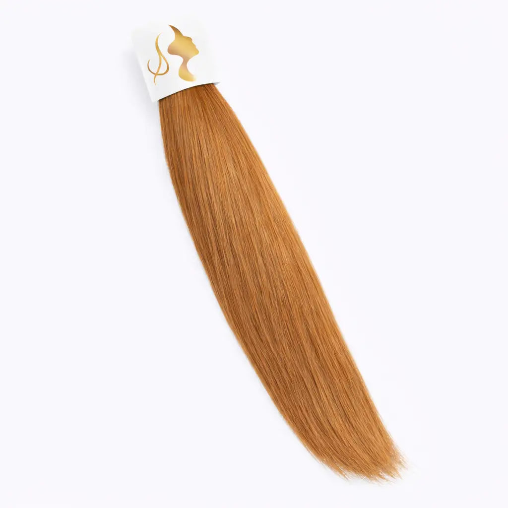 Extensions Raw Hair Lisses Roux Miel #27 : La Chaleur d'un Roux Naturel qui Dure