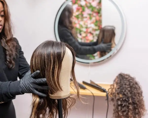 Perruque Cheveux NahaHair, 100 % cheveux humains, naturelle et facile à coiffer