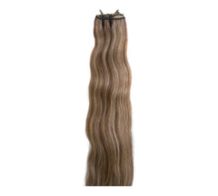 Extensions Cheveux Ondulés NahaHair – Méché #4/613, 100 % cheveux humains, texture naturelle