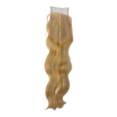 Closure HD Raw Hair Ondulée Blond Miel #27 - 4x4 16 Pouces