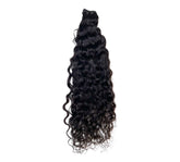 Extensions Cheveux Bouclés NahaHair – Brun Foncé 1B, 100 % cheveux humains, texture naturelle