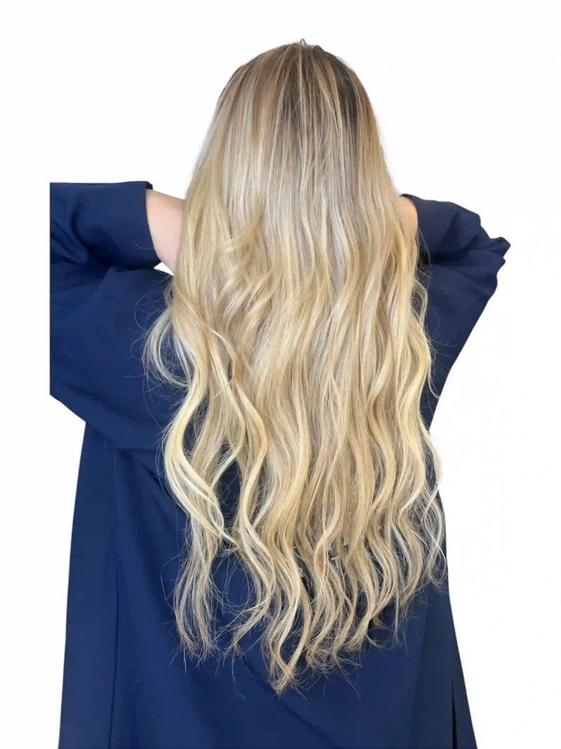 Extensions Cheveux Lisses NahaHair – Blond Miel #16, 100 % naturels, texture premium