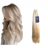 Extensions cheveux lisses blond platine 613 Raw Hair naturel 100% bundle