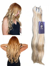 Extensions_Cheveux_Ondules_Meche_Blond_Roux_27/613 100% naturel_-_Nahahair
