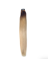 Extensions Cheveux Lisses NahaHair – Tie and Dye #4/613 Châtain Clair & Blond, 100 % naturels, texture premium