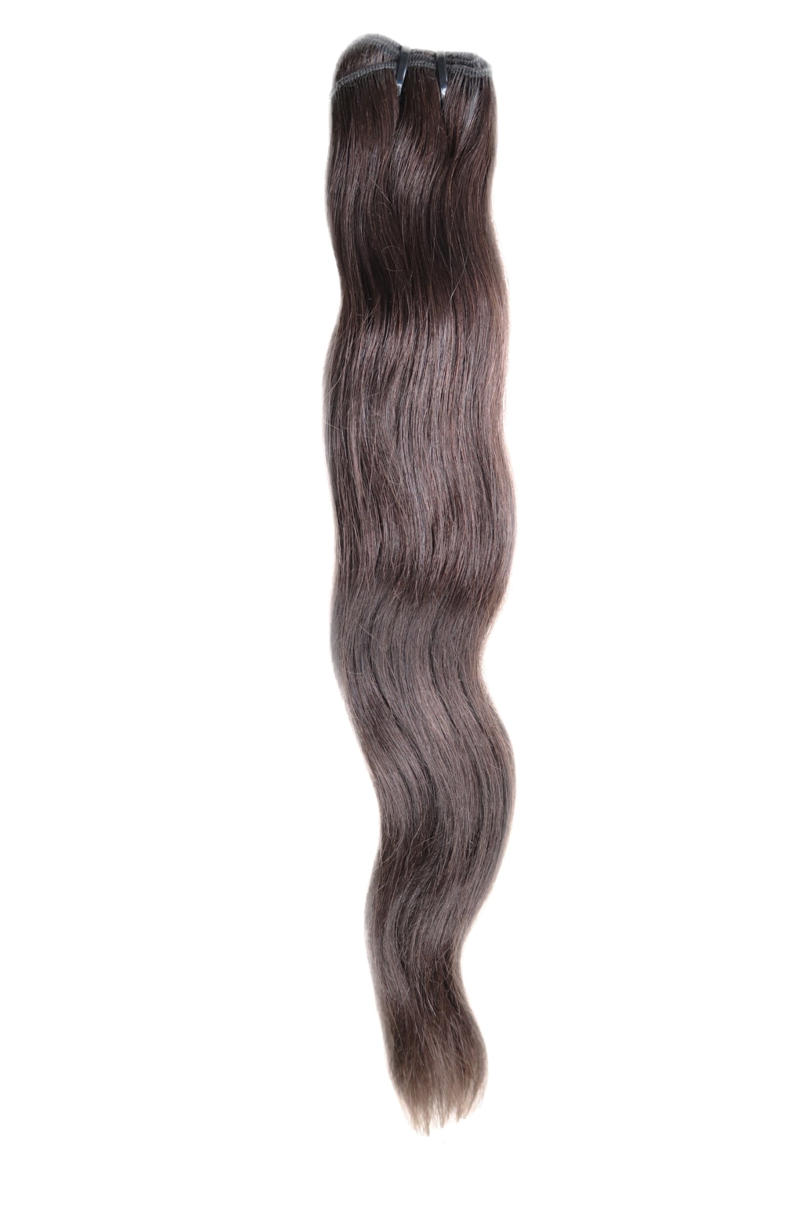 Extensions Cheveux Ondulés NahaHair – Brun #2, 100 % cheveux humains, texture naturelle
