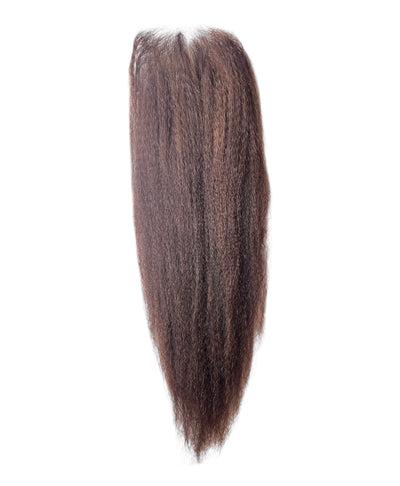 Closure HD Raw Hair Châtain #2 - 4x4 Lisse