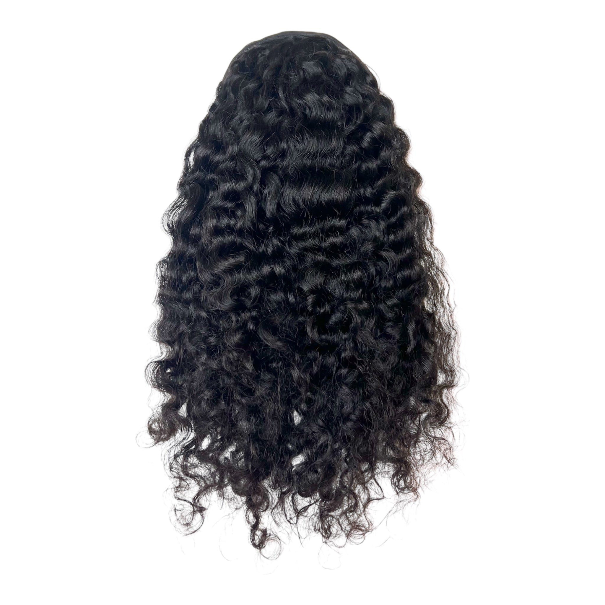 Queue de Cheval – Cheveux Bruts Bouclés 1B, 100 % Naturels