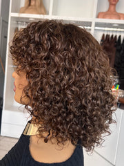 Perruque Cheveux NahaHair – LUCIE, 100 % cheveux humains, naturelle et facile à coiffer