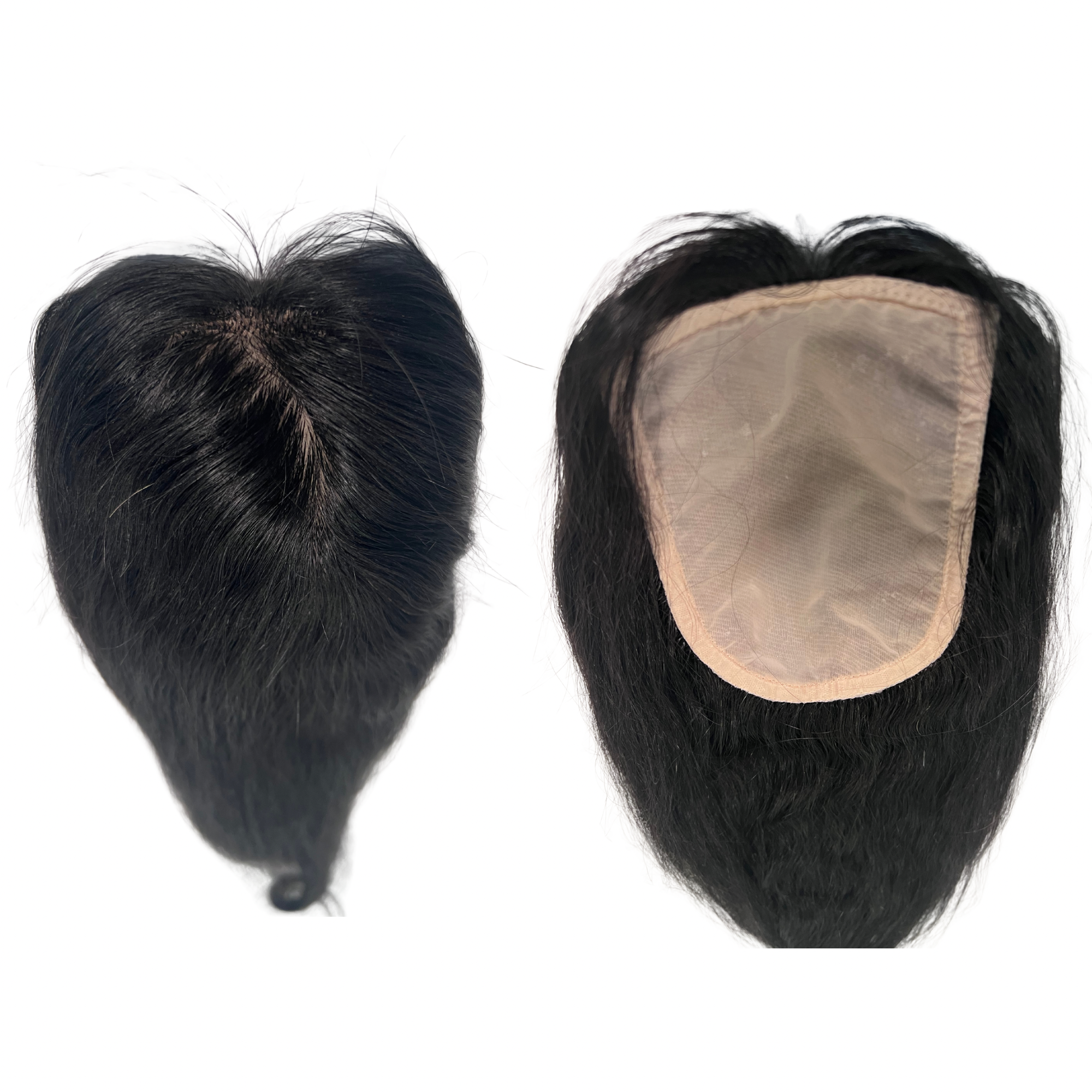 TOPPER HD 5x5 - Ondulé Brun #1B- 18 Pouces - Raw Hair 100% Naturel