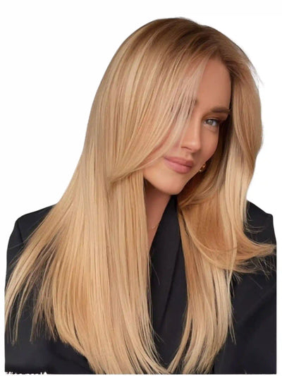 Extensions Cheveux Lisses NahaHair – Roux #27, 100 % cheveux humains-à la brésilienne, texture premium-Paris-Salon de provinces