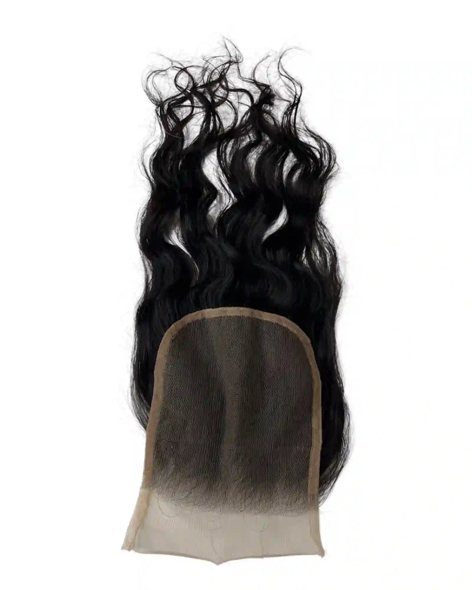 Closure HD 6x6 ondulée brun foncé #1B Raw Hair 100% naturel. Format grand, polyvalence maximale, dentelle invisible. Durée 3-5 ans. France.