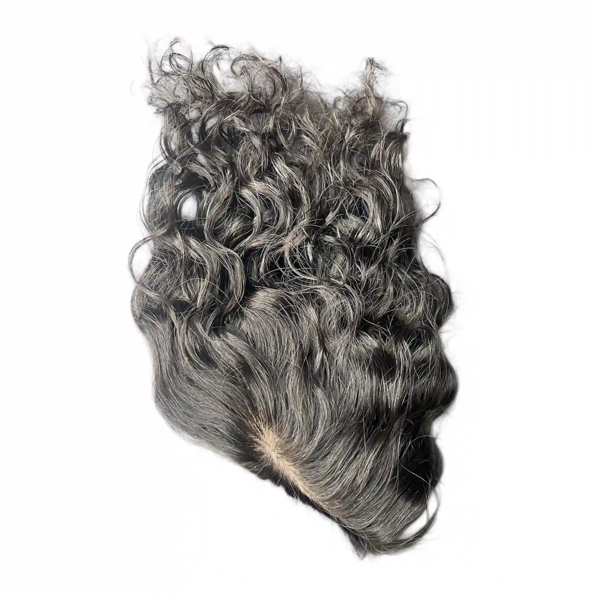 Closure volumateur topper 5x5 bouclé #1B Cheveux Bruts 100% naturels. Volume instantané, polyvalence maximale, solution alopécie. Durée 3-5 ans. France.