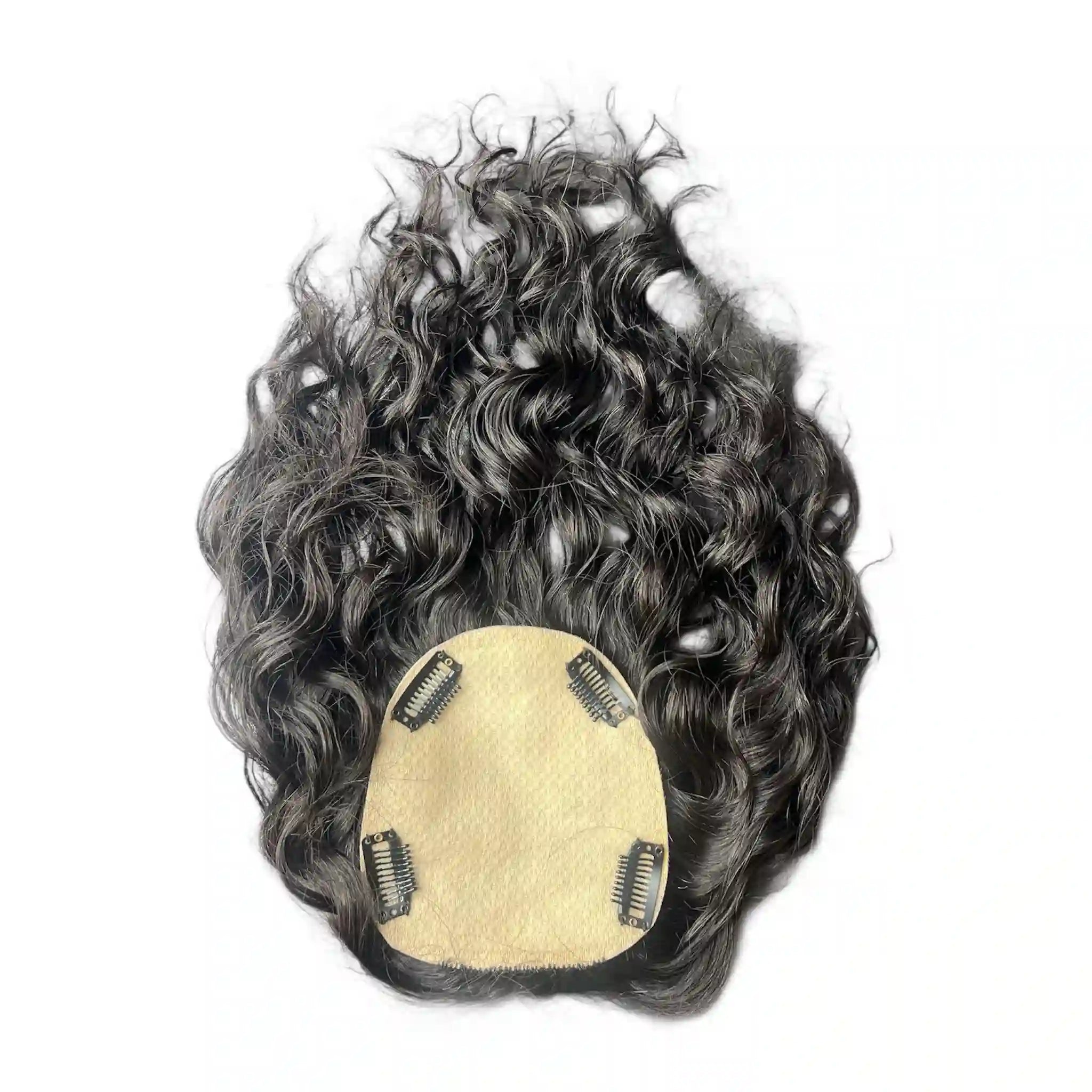 Closure volumateur topper 5x5 bouclé #1B Cheveux Bruts 100% naturels. Volume instantané, polyvalence maximale, solution alopécie. Durée 3-5 ans. France.