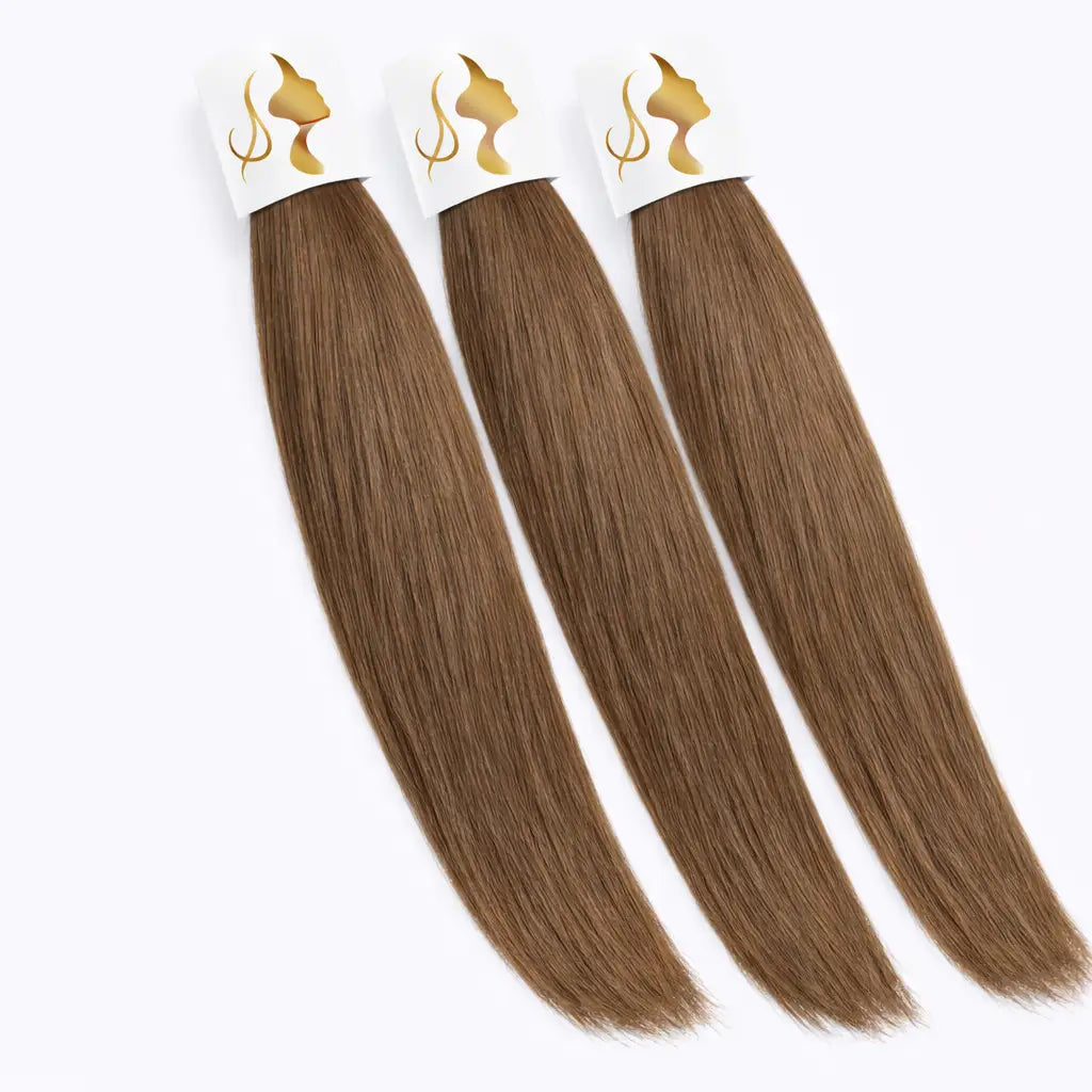 Extensions Raw Hair Lisse Châtain #4 - Chocolat Chaud - Nahahair