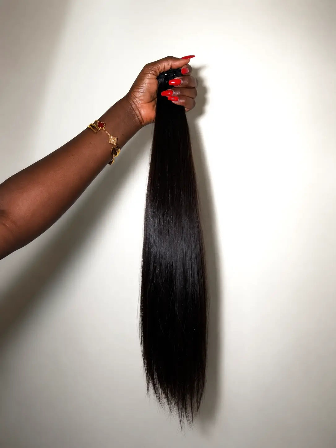 Extensions Raw Hair Lisses Brun Foncé #1B - Luxe Naturel -Nahahair