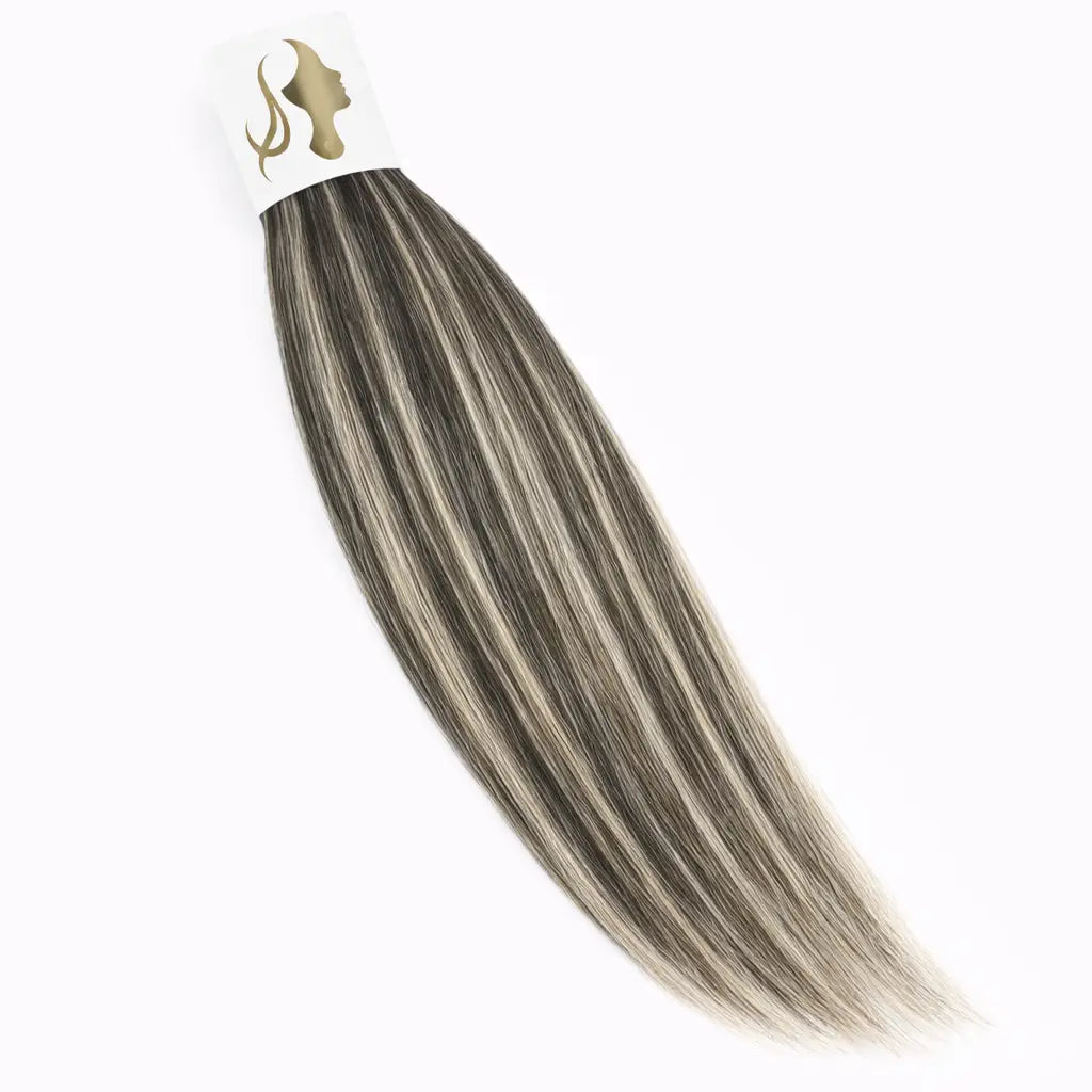 Extensions Raw Hair Lisses Méché #2/60 - Contraste Élégant - Nahahair