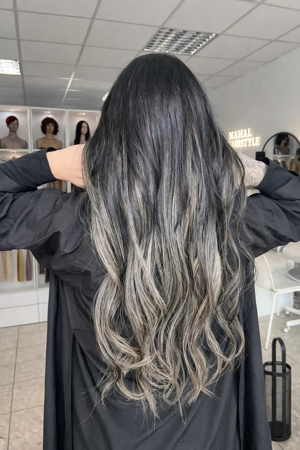 Extensions Raw Hair Lisses Méché #2/60 - Contraste Élégant - Nahahair