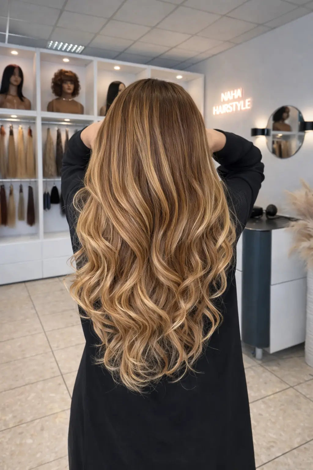 Extensions Raw Hair Lisses Méché #4/613 - Balayage Lumineux