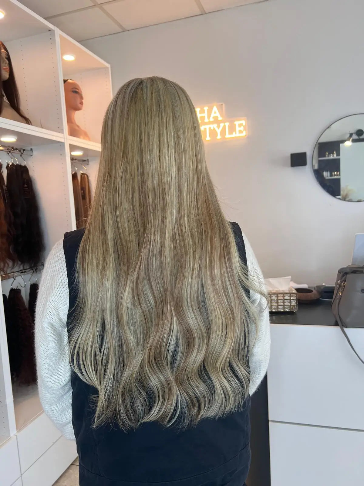 Extensions Raw Hair Ondulés Méché #4/613 - Balayage Lumineux Ondulé