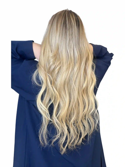 Extensions Cheveux Lisses NahaHair – Blond Miel #16, 100 % naturels, texture premium