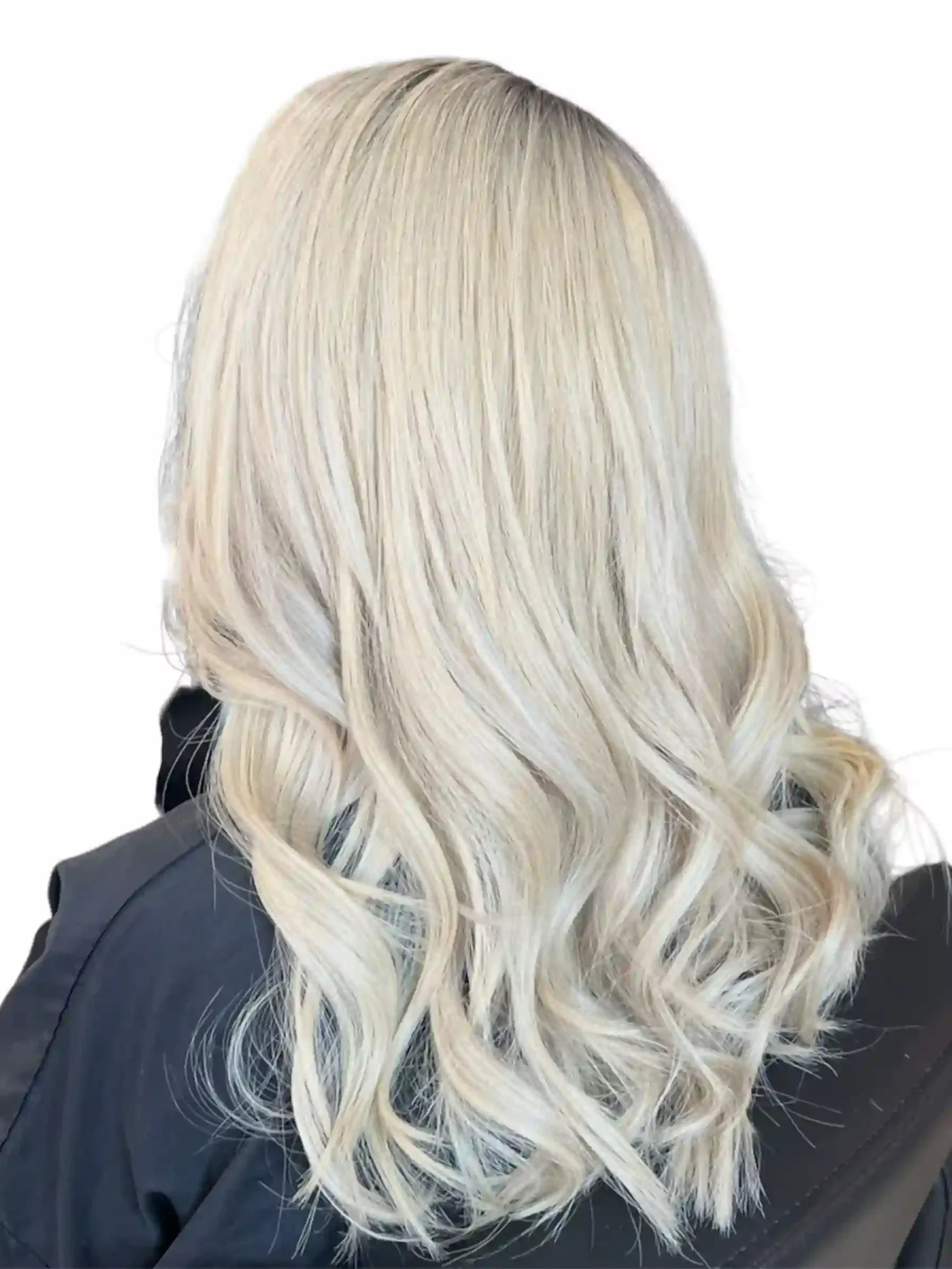 Extensions Cheveux Lisses NahaHair – Blond/Blanc #60, 100 % cheveux humains, texture premium