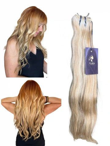 Extensions_Cheveux_Ondules_Meche_Blond_Roux_27/613 100% naturel_-_Nahahair