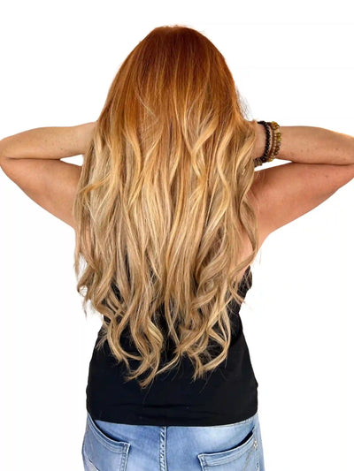 Extensions_Cheveux_Ondules_Meche_Blond_Roux_27/613 100% naturel_-_Nahahair