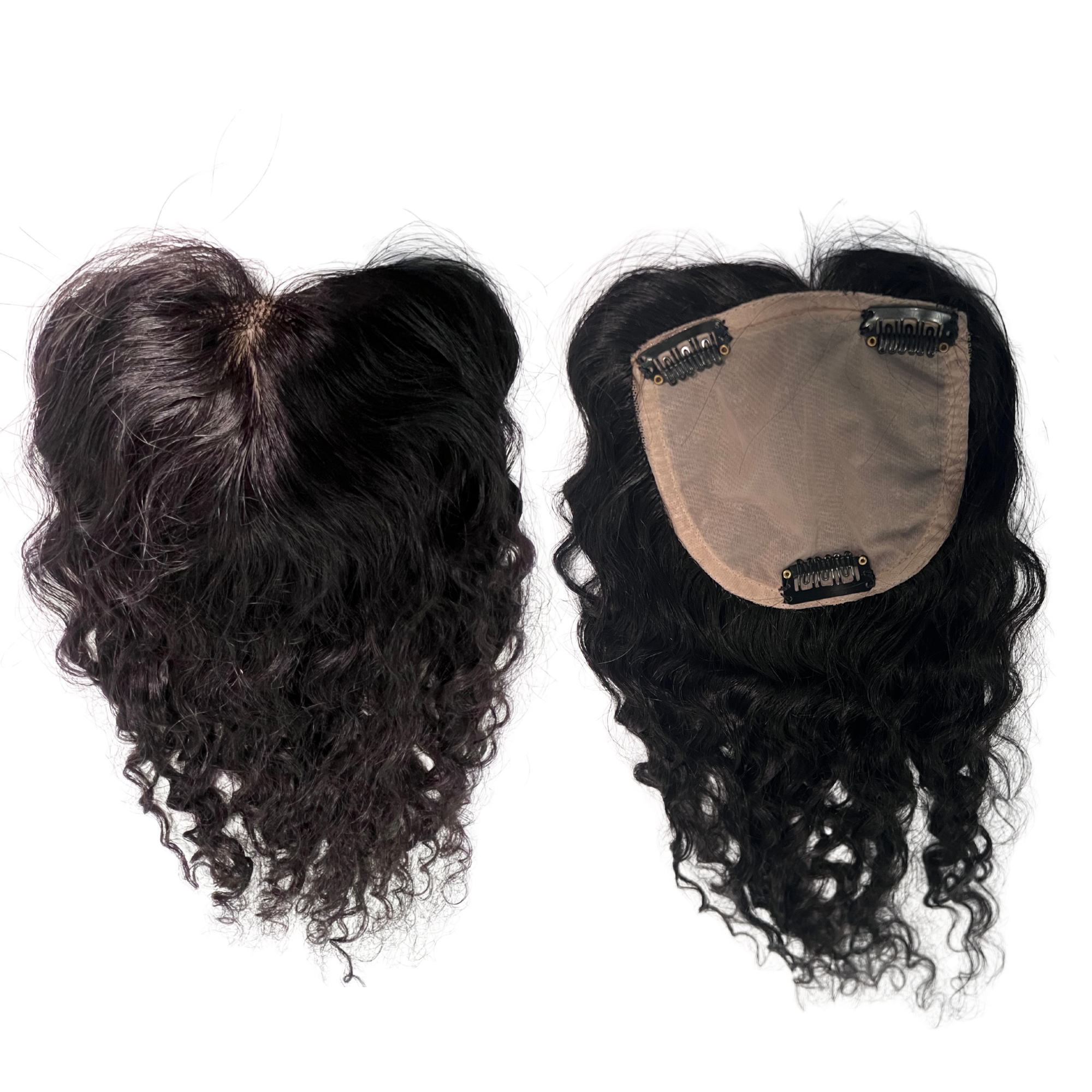 TOPPER HD 4x4 - Bouclé Brun #1B- 18 Pouces - Raw Hair 100% Naturel