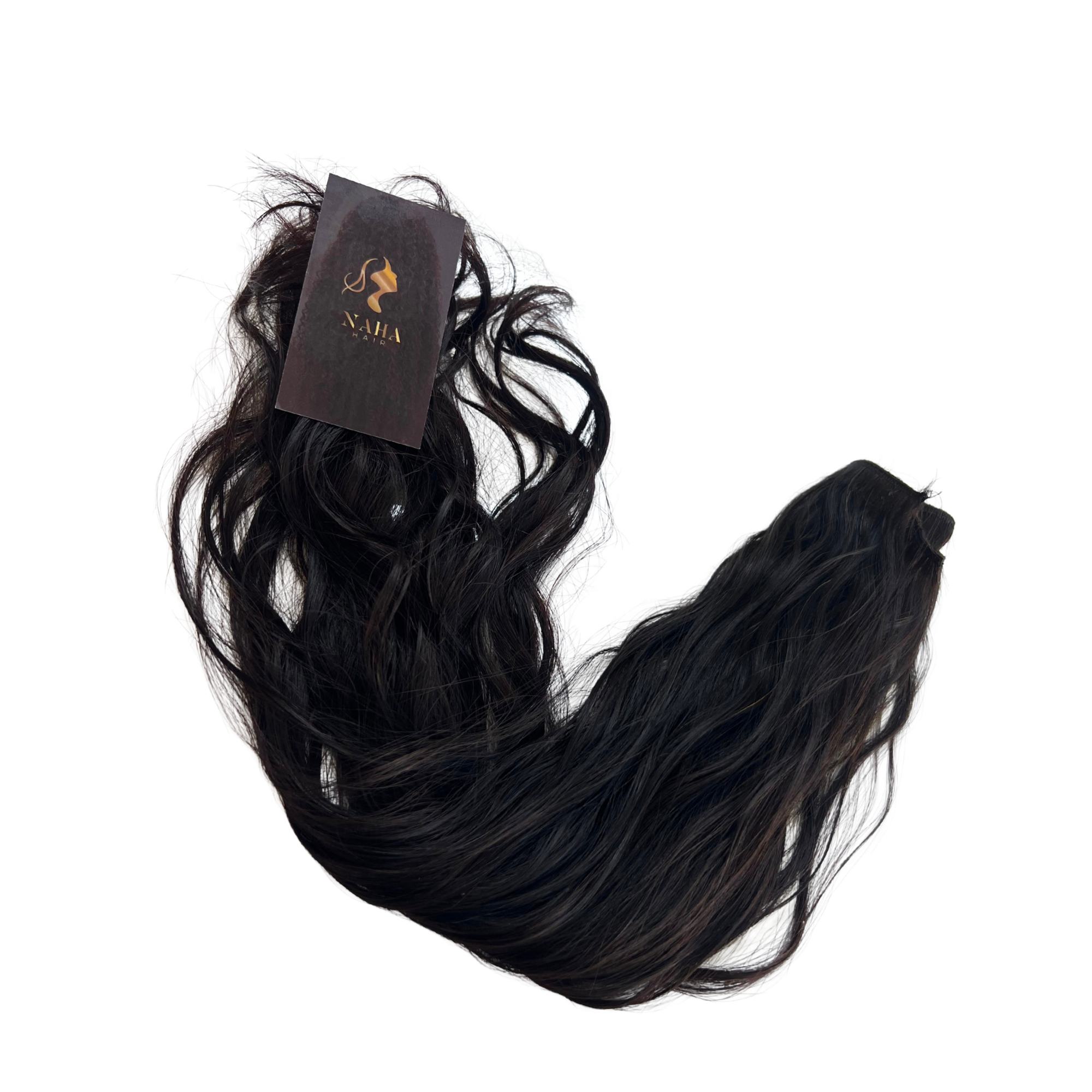 Raw Hair Ondulées – Brun Foncé #1B