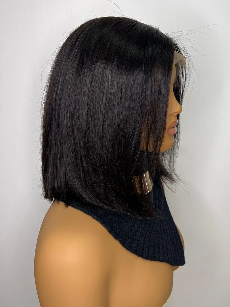 Perruque Cheveux NahaHair – MONICA, 100 % cheveux humains, naturelle et facile à coiffer