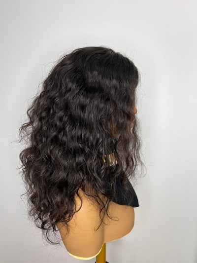 Perruque Cheveux NahaHair – CECILIA, 100 % cheveux humains, naturelle et facile à coiffer