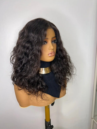 Perruque Cheveux NahaHair – CECILIA, 100 % cheveux humains, naturelle et facile à coiffer