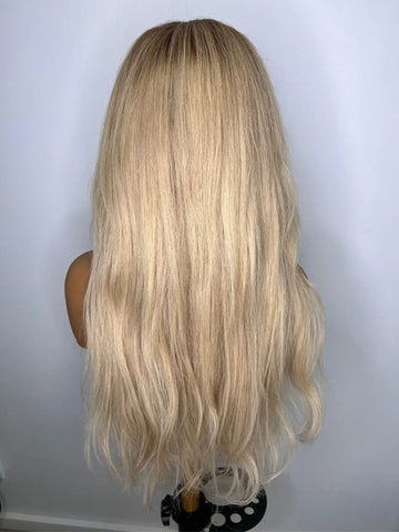 Perruque Cheveux NahaHair – MARIA, 100 % cheveux humains, naturelle et facile à coiffer