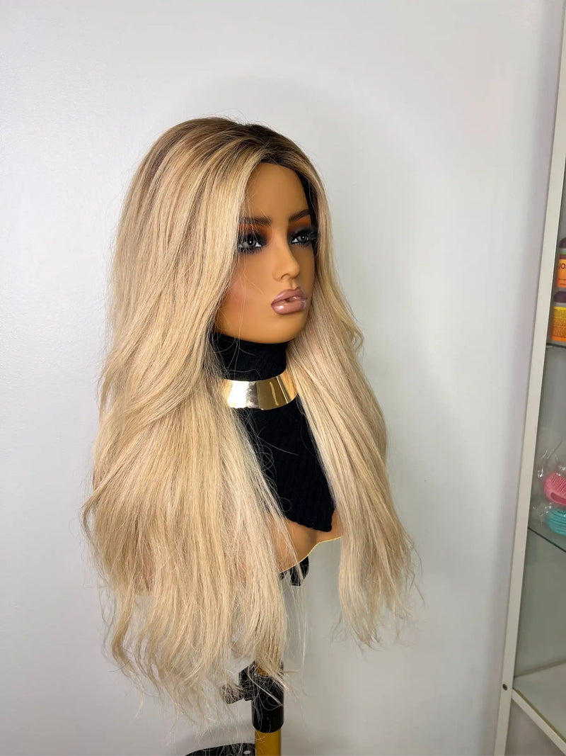 Perruque Cheveux NahaHair – MARIA, 100 % cheveux humains, naturelle et facile à coiffer