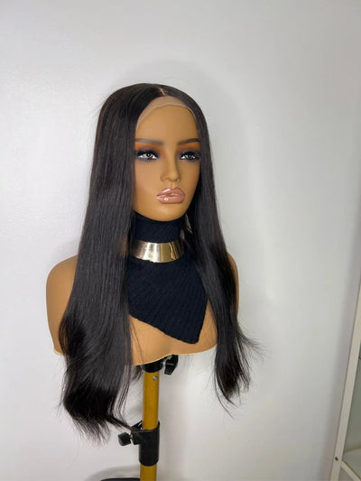 Perruque Cheveux NahaHair – NAOMI, 100 % cheveux humains, naturelle et facile à coiffer