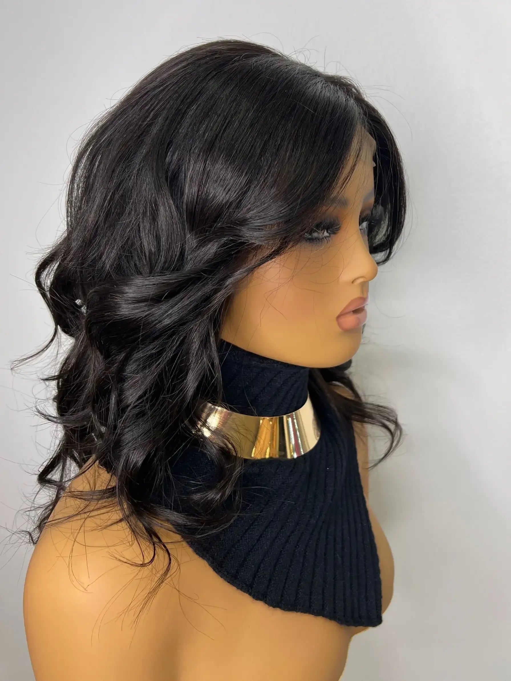 Perruque Cheveux NahaHair – EVA, 100 % cheveux humains, naturelle et facile à coiffer