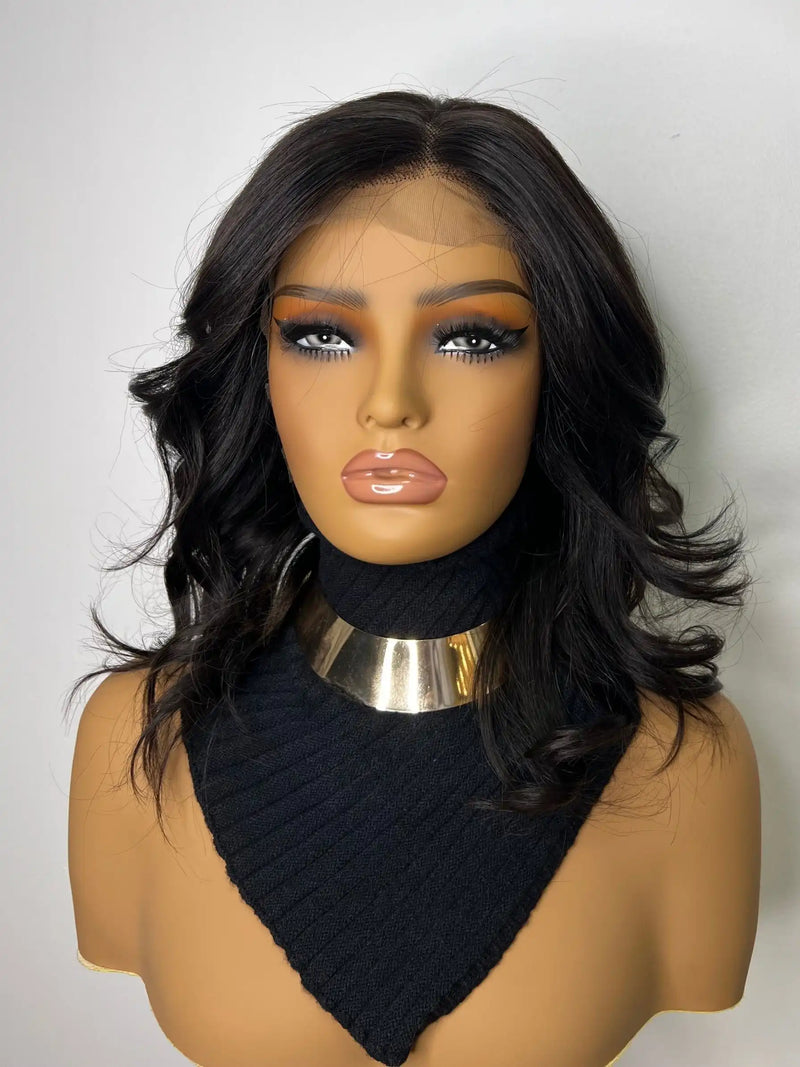 Perruque Cheveux NahaHair – EVA, 100 % cheveux humains, naturelle et facile à coiffer