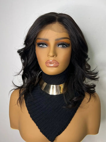 Perruque Cheveux NahaHair – EVA, 100 % cheveux humains, naturelle et facile à coiffer