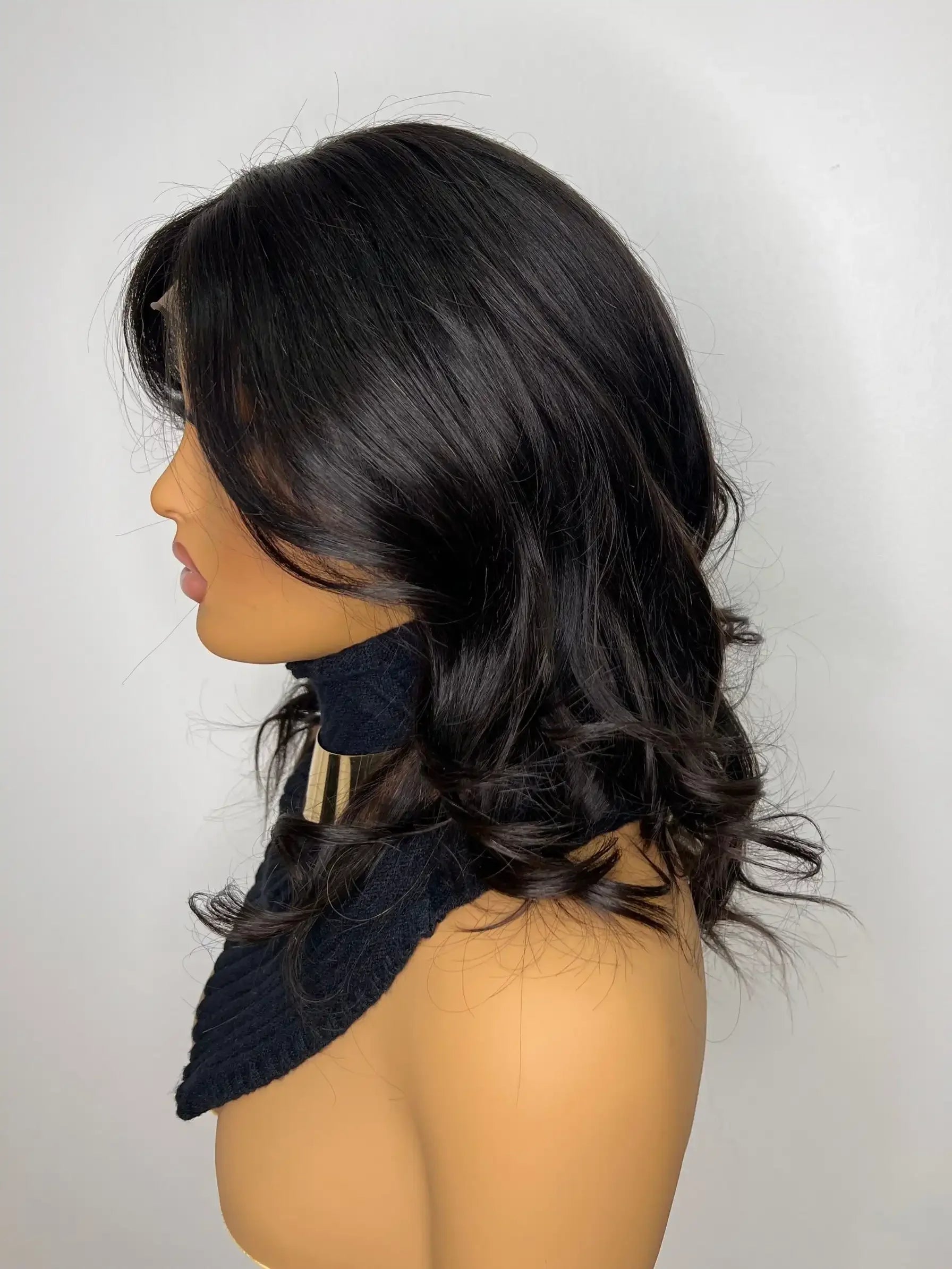 Perruque Cheveux NahaHair – EVA, 100 % cheveux humains, naturelle et facile à coiffer