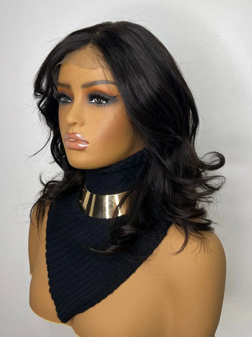 Perruque Cheveux NahaHair – EVA, 100 % cheveux humains, naturelle et facile à coiffer