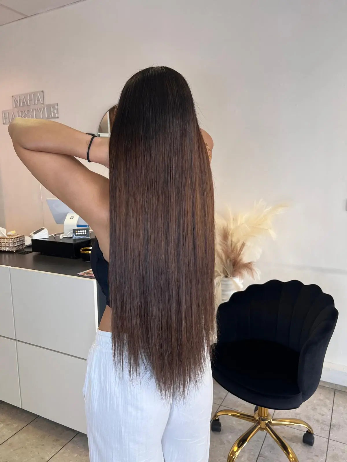 Extensions Raw Hair Lisses Châtain #2 - Brun Chocolat Profond -Nahahair