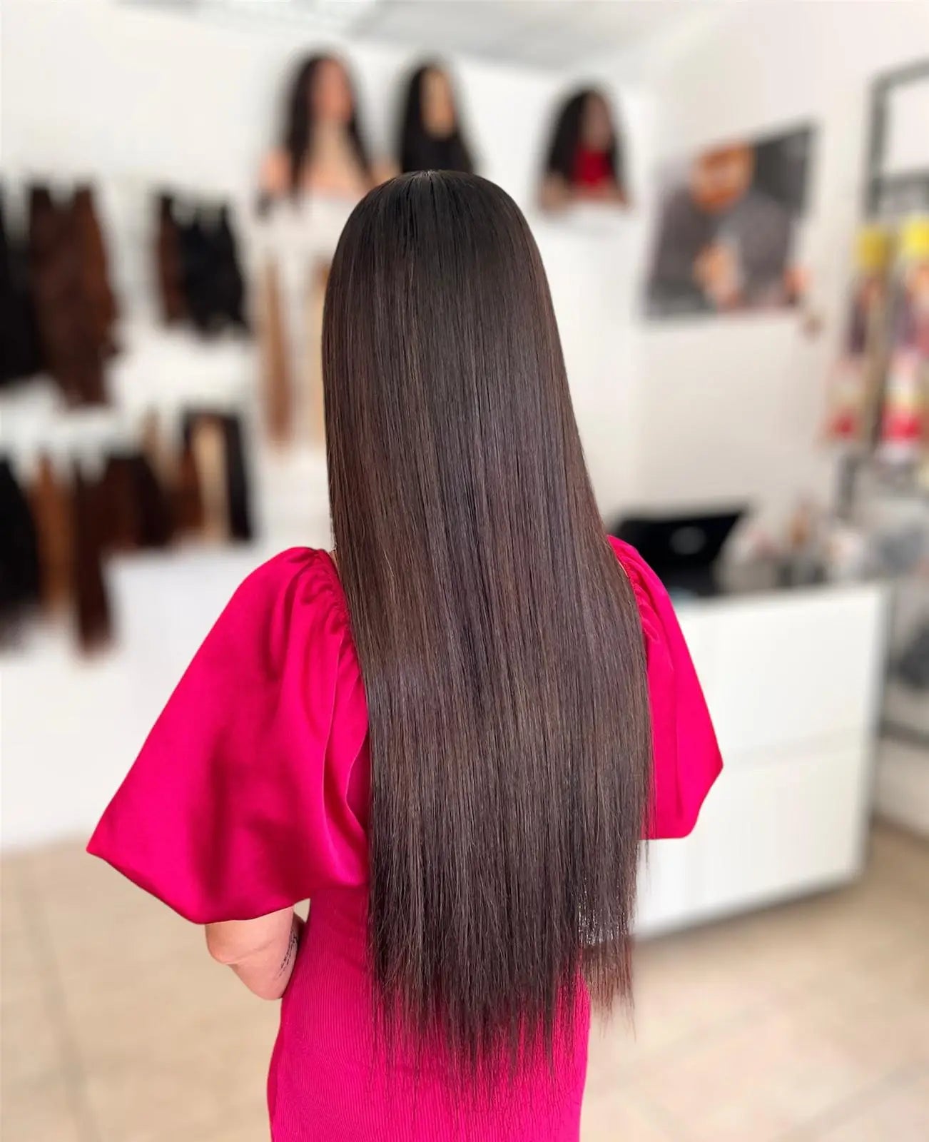 Extensions Raw Hair Lisses Châtain #2 - Brun Chocolat Profond -Nahahair