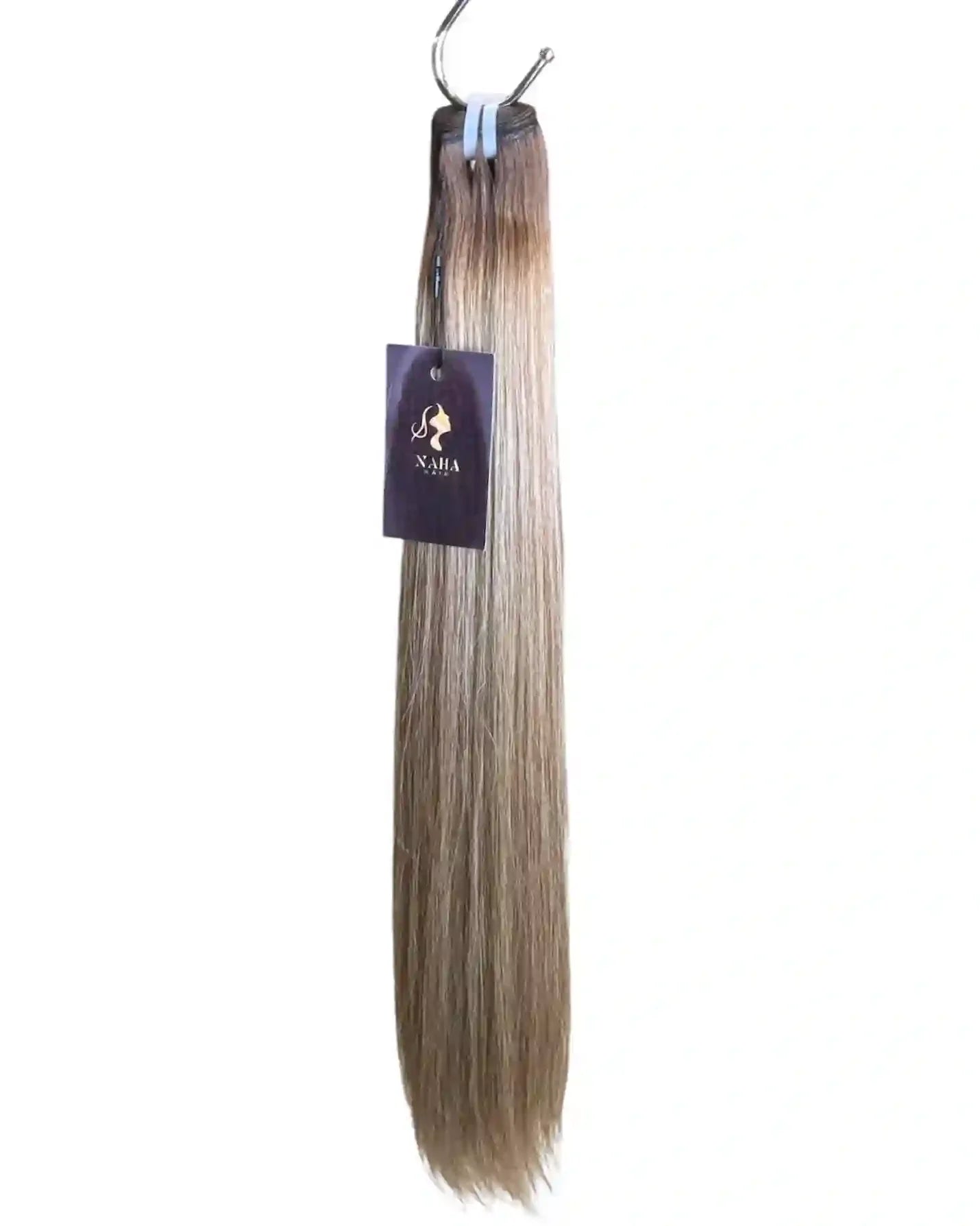 Texture extensions cheveux naturels Raw Hair méché #4/613 - Balayage marron blond qualité premium - NahaHair
