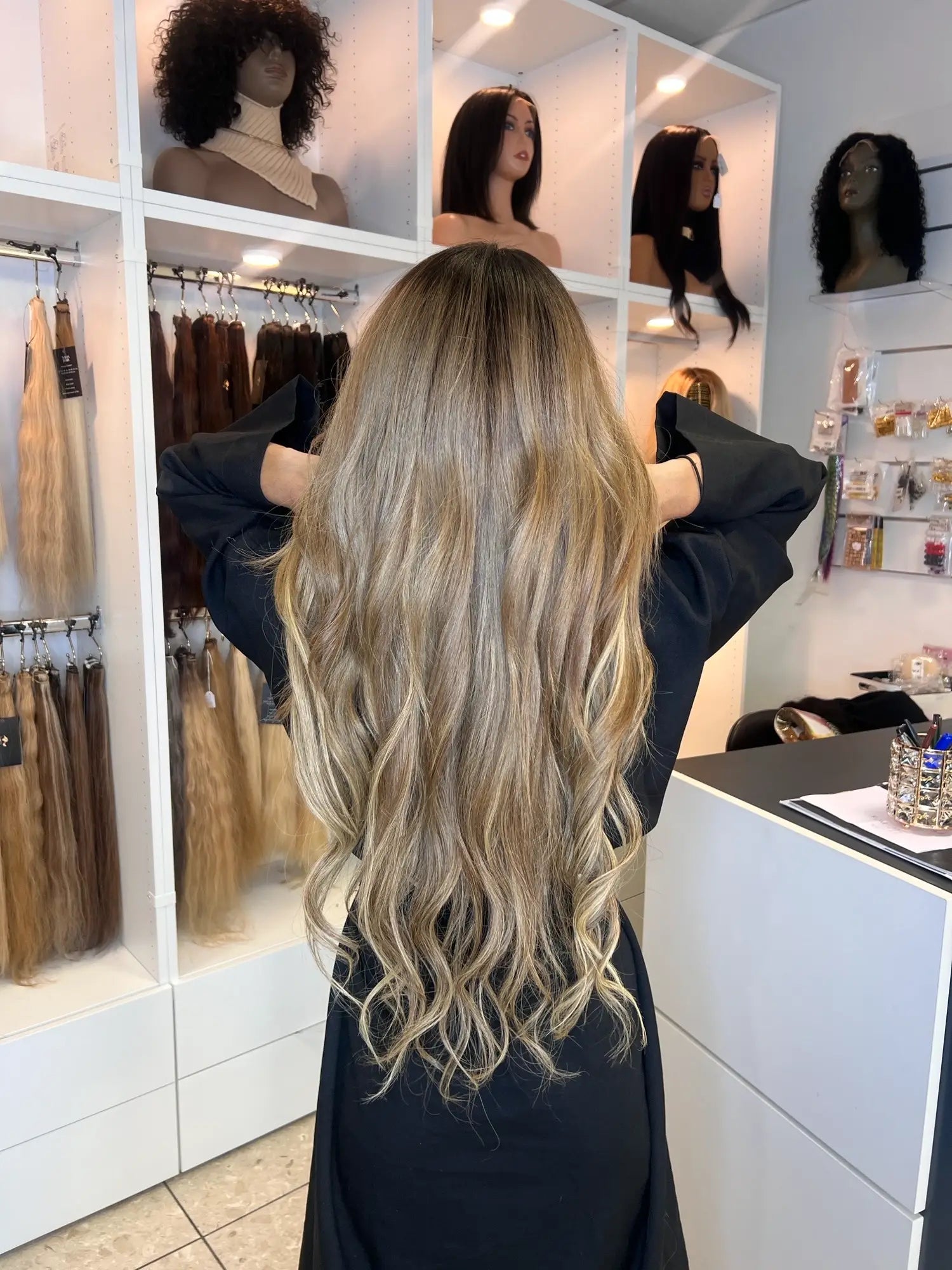 Extensions Raw Hair Lisses Méché #2/613 - Contraste Spectaculaire France