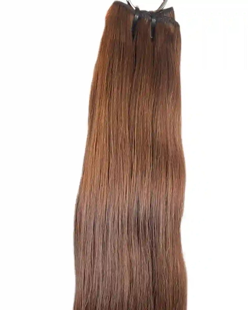 Extensions Cheveux Ondulés NahaHair – Bruns #4, 100 % cheveux humains, texture naturelle