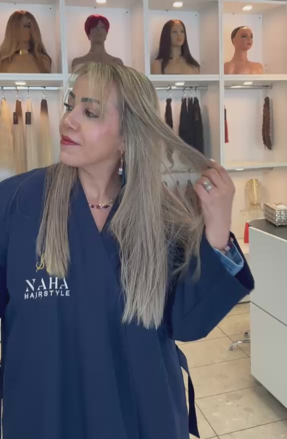 Cargar vídeo: Extensions Raw Hair Lisses Méché #2/60 - Contraste Élégant - Nahahair
